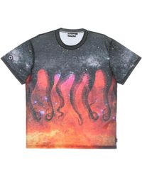 Octopus - Tops ,Veelkleurig ,Polyester Galaxy Zwart Tee Korte Mouw T-Shirt - Lyst