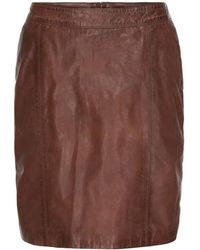 Btfcph - Leren & Suède Rokken - - Dames - Lyst