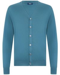 Fedeli - Weicher Cardigan Mit Klassischem Kragen - Lyst