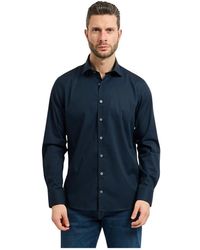 Bugatti - Effen Kleuren Overhemd - Lyst