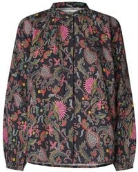 Lolly's Laundry - Overhemden ,Veelkleurig ,Katoen Bloemenprint Shirt Voor Meisjes - Lyst