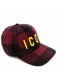 DSquared² - Cappello in lana con stampa icona - Lyst