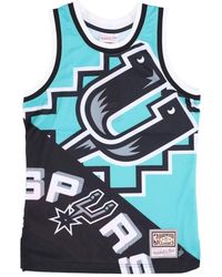 Mitchell & Ness - Fitness ,Veelkleurig ,Polyester Nba Big Face Tank Top - Lyst