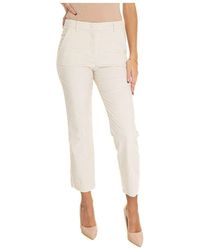 Weekend by Maxmara - Samthose mit gürtelschlaufen - Lyst