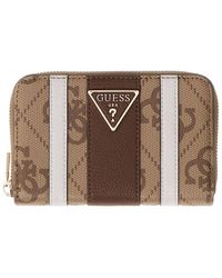 Guess - Accessoires ,Bruin ,Leer Laurel Ii Slg Med Zip - Lyst