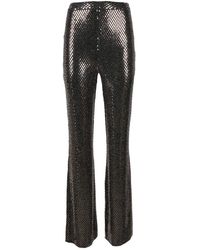 Nineminutes - Broeken ,Bruin ,Metallic Fiber Broek - Lyst