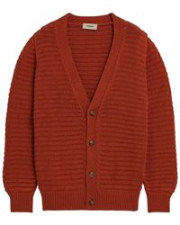 A PAPER KID - Truien & Vesten ,Rood ,Gebreid Vest - Lyst
