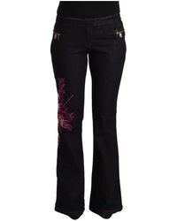 Exte - Zwarte Flared Denim Jeans Elegantie - Lyst