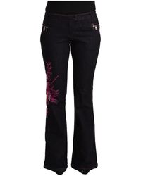 Exte - Zwarte Flared Denim Jeans Elegantie - Lyst