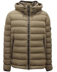 Peuterey - Groene Boggs Jas Met Afneembare Capuchon - Lyst