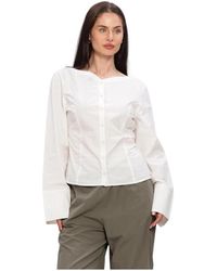 Envii - Overhemden ,Wit ,Katoen Enweb Ls B-N Shirt 7119 - Lyst