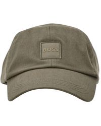 BOSS - Accessoires ,Groen ,Katoen Derrel-Pl Cap - Lyst