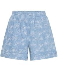 Ichi - Denim Shorts - Lyst