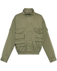 Balmain - Jassen ,Groen ,Katoen Jas Met Zakken - Lyst