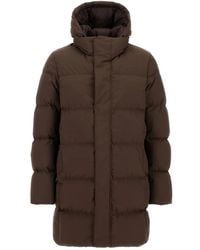 Herno - Jassen ,Bruin ,Polyester Vindj Korte Donsjas - Lyst