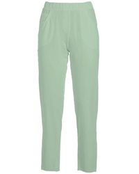 Deha - Broeken ,Groen ,Slim Fit Salie Groene Broek - Lyst