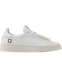 Date - Schoenen ,Wit ,Katoen Levante Calf Sneakers - Lyst