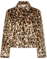 Marella - Jassen ,Veelkleurig ,Nepbont Nepbont & Shearling Jas - Lyst