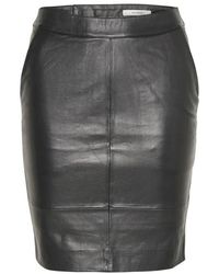 Gestuz - Leren Mini Rok - Lyst
