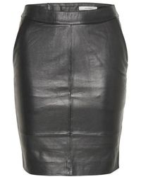 Gestuz - Leren Mini Rok - Lyst