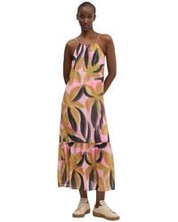 Desigual - Kleedjes ,Veelkleurig ,Polyester Limoges Midi Jurk - Lyst