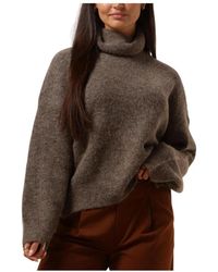 Gestuz - Brauner Rollkragenpullover Für Damen - Lyst