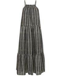 co'couture - Kleedjes ,Veelkleurig ,Linnen Elegante Cayacc Strap Jurk - Lyst