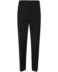 Seventy - Broeken ,Zwart ,Wol Zwarte Wol Koele Broek - Lyst