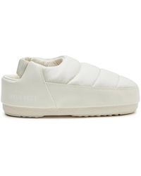 Moon Boot - Schoenen ,Wit ,Nylon Logo Mules Sandalen - Lyst