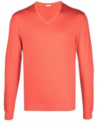 Malo V-Neck Sweater - Orange