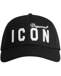 DSquared² - Cappellino da baseball icon con logo ricamato retro - Lyst