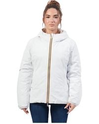 K-Way - Chaqueta Plumón Reversible Lily Blanca, Mujer, Talla - Lyst