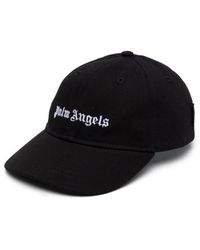 Palm Angels - Schwarz weiß logo baseball cap - Lyst