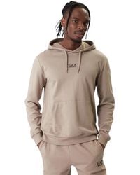 EA7 - Hoodies & Sweatvesten ,Katoen Hooded Sweatshirt - Lyst