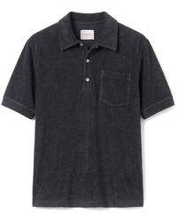 Closed - Tops ,Grijs ,Katoen Terry Polo Shirt - Lyst