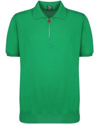 Kiton - Grüne t-shirts polos ss24 - Lyst
