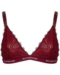 John Richmond - Ondergoed ,Rood ,Triangel Bh Van Kant Met Elastische Band - Lyst