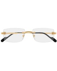 Cartier - Accessoires ,Geel ,Ct 0578O 001 Rimless Frame - Lyst