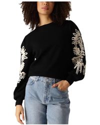 Object - Zwarte Gebreide Pullover Sweater - Lyst