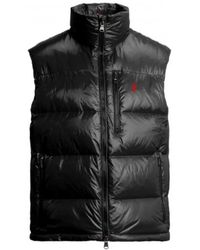 Polo Ralph Lauren - High Collar Sleeveless Quilted Vest - Lyst