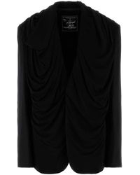 Y. Project - Zwarte Stretch Twill Oversized Blazer - Lyst