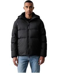 Marc O' Polo - Jassen ,Zwart ,Polyester Puffer Donsjack - Lyst