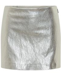 MSGM - Striped Mini Skirt - Lyst
