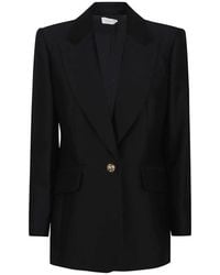 Zimmermann - Schwarzer Blazer Mit Peak Revers Raffinierter Stil - Lyst