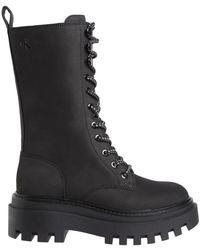 Calvin Klein - Lace-Up Boots - Lyst