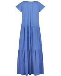 Jane Lushka - Vestido midi azul real | mantente fresca y con estilo - Lyst