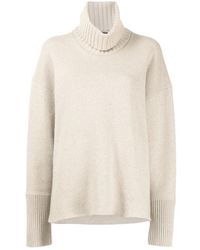 Proenza Schouler - Kaschmir rollkragen sweatshirt,brauner oversize turtleneck sweatshirt - Lyst