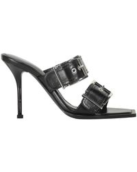 McQueen - Heeled Mules - Lyst