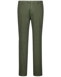 Boglioli - Groene Katoenen Chino's Slim Fit Broek - Lyst