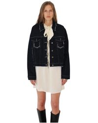 Designers Remix - Miles Cut Jacket Dunkles Denim - Lyst